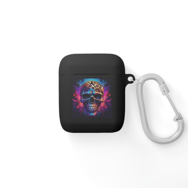 Knallige Totenkopf-AirPods-Hülle – Stylisches, schützendes Accessoire für Musikliebhaber – Bild 5