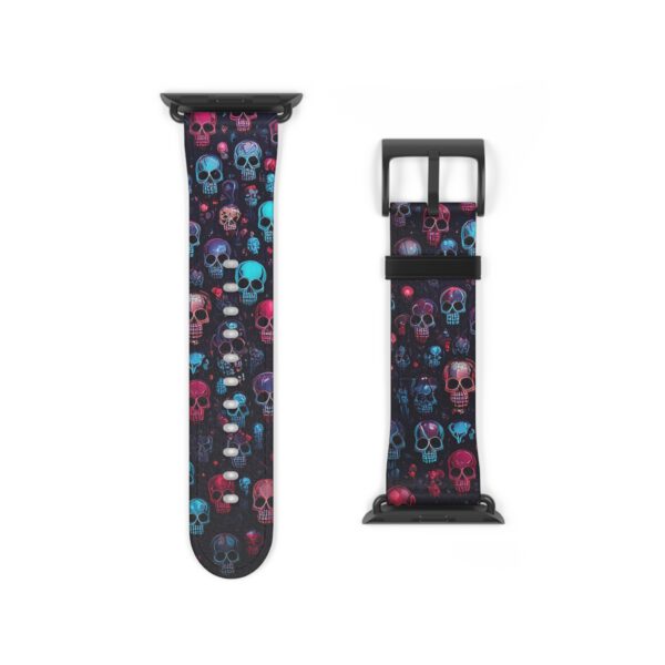 Colorful Skull Watch Band - Funky Accessory for Halloween and Everyday Wear – Bild 2