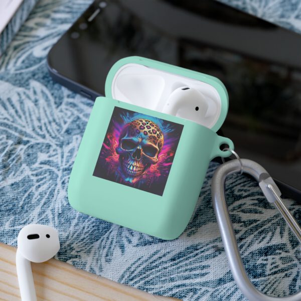 Knallige Totenkopf-AirPods-Hülle – Stylisches, schützendes Accessoire für Musikliebhaber – Bild 11
