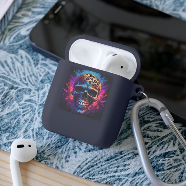 Knallige Totenkopf-AirPods-Hülle – Stylisches, schützendes Accessoire für Musikliebhaber – Bild 15