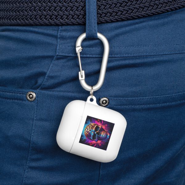 Knallige Totenkopf-AirPods-Hülle – Stylisches, schützendes Accessoire für Musikliebhaber – Bild 4