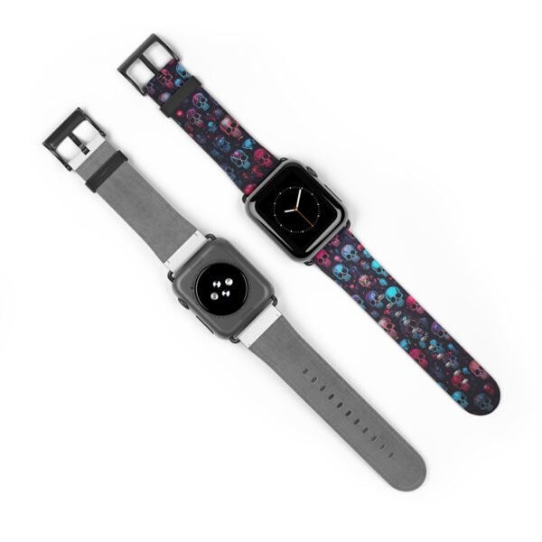 Colorful Skull Watch Band - Funky Accessory for Halloween and Everyday Wear – Bild 3