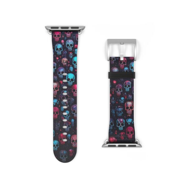 Colorful Skull Watch Band - Funky Accessory for Halloween and Everyday Wear – Bild 6