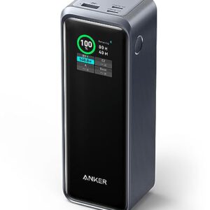 Anker Prime 27.650mAh Power Bank (250W), 3-Port Powerbank, Smarte App Kontrolle, Kompatibel mit MacBook Pro/Air, iPhone 15/14 Serie, Galaxy, AirPods, und mehr (Ladestation separat erhältlich)