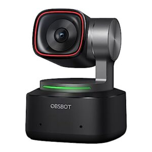 OBSBOT Tiny 2 - Webcam 4K mit KI-Tracking, Sprachsteuerung, Gestensteuerung, Autofokus, USB3.0, Mehreren Modi, PTZ Webcam für PC, Konferenzen, Streaming, Videotelefonate, Zoom.