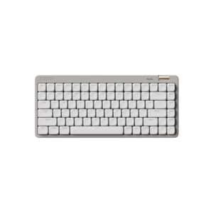 Flow Lite84 Tasten Low Profile Mechanische Tastatur, Swappable Wiederaufladbare Kabellose Tastatur mit 2.4G Empfänger, Bluetooth und Kabelanschluss für Windows,Mac/Linear Switches(Marmor) US-Layout