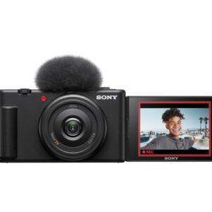 Sony Vlog Kamera ZV-1F | Digitalkamera (Klapp- und drehbares Display, 4K Video, Slow- Motion, Vlog Funktionen) - Schwarz