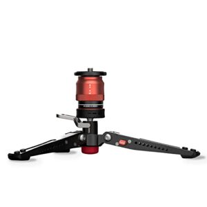 IFOOTAGE Mini Kamerastativ,Mini Stativ Kamera,Tischstativ für Fotografie,Handy Stativ mit Pedalsperre,für Sony, Nikon,Canon DSLR,Nutzlast bis zu 17,64 lbs/8 kg,Cobra 3 Low Profile Minipod CB3 Base-P