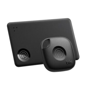 Tile by Life360 Starter Pack (2024) – Bluetooth-Tracker und Gegenstandfinder für Schlüssel, Geldbörsen und mehr. iOS- & Android-kompatibel. Handy-Finder. 2er-Pack (Schwarz Mate/Slim)