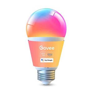 Govee Smart Glühbirne E27, 1000LM RGBWW Led Lamp App dimmbar, Wi-Fi & Bluetooth Smart Bulbs 9W, 54 Szenen, 16 Millionen DIY-Farben, Kompatibel mit Alexa & Google Assistant, 1 Stück