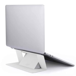 MOFT Laptop Ständer, Faltbarer Laptopständer Notebook Ständer mit 2 einstellbaren Winkeln, Haltung Verbessern, Kompatibel mit MacBook Air, MacBook Pro 11''-16'', Selbstklebender - Neblige Bucht