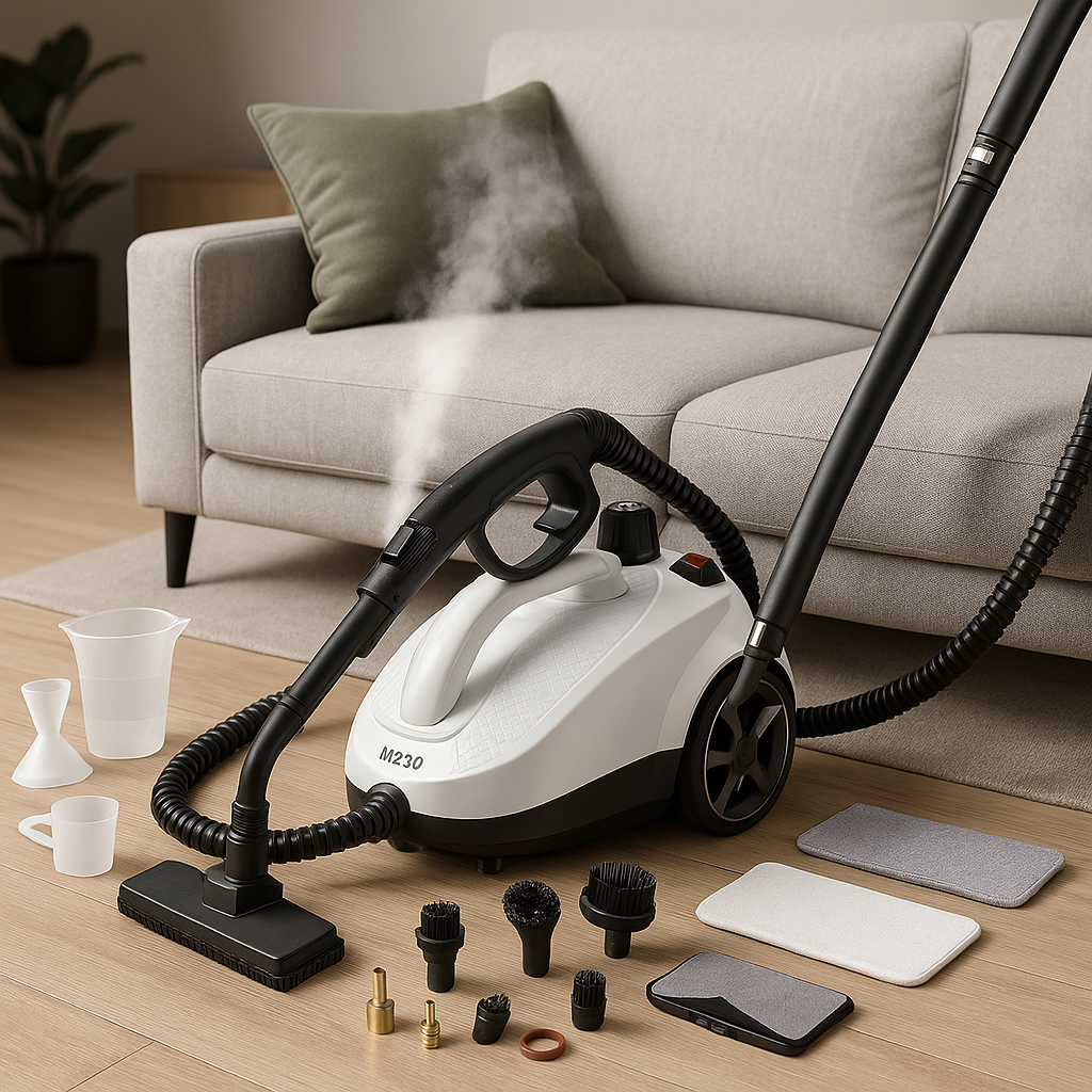 1.5L Steam Cleaner mit Zubehör