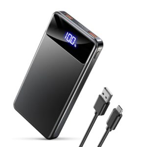 OHOVIV Power Bank, caricatore portatile PD22.5W a ricarica rapida 12000mAh,PD3.0 QC4.0 USB-C/USB-A Output Powerbank Triple 3A Phone Battery Pack per iPhone 16 15 14 13 Plus Pro Max Mini Samsung Xiaomi