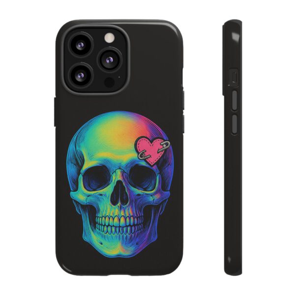 Colorful Skull Phone Case, Gothic Aesthetic Accessory, Unique Gift for Him/Her, Edgy Art Design, Trendy Cell Phone Cover – Bild 9