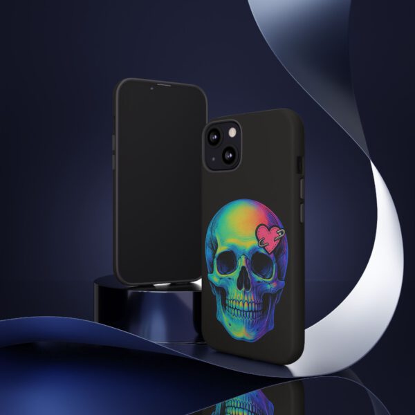 Colorful Skull Phone Case, Gothic Aesthetic Accessory, Unique Gift for Him/Her, Edgy Art Design, Trendy Cell Phone Cover – Bild 4