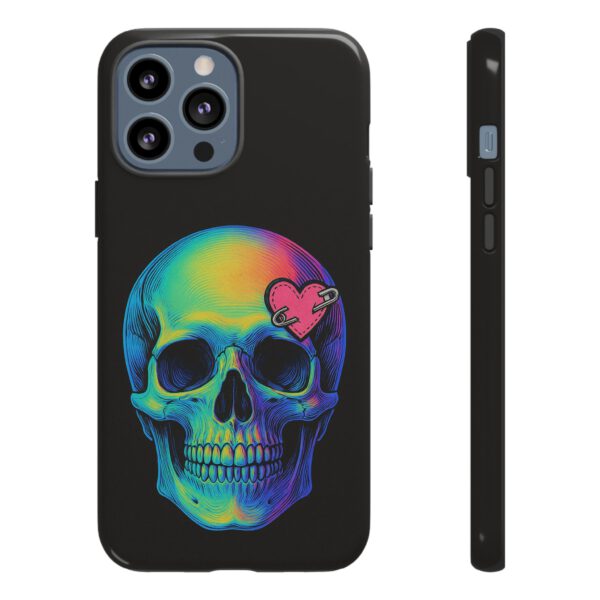 Colorful Skull Phone Case, Gothic Aesthetic Accessory, Unique Gift for Him/Her, Edgy Art Design, Trendy Cell Phone Cover – Bild 13