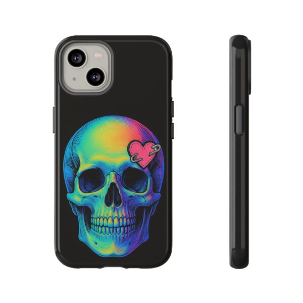 Colorful Skull Phone Case, Gothic Aesthetic Accessory, Unique Gift for Him/Her, Edgy Art Design, Trendy Cell Phone Cover – Bild 17