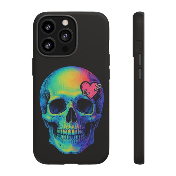 Colorful Skull Phone Case, Gothic Aesthetic Accessory, Unique Gift for Him/Her, Edgy Art Design, Trendy Cell Phone Cover – Bild 11