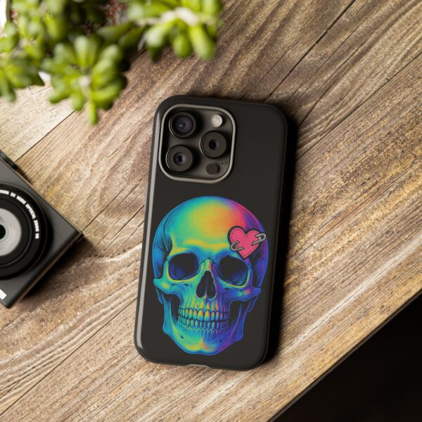 Colorful Skull Phone Case, Gothic Aesthetic Accessory, Unique Gift for Him/Her, Edgy Art Design, Trendy Cell Phone Cover – Bild 63
