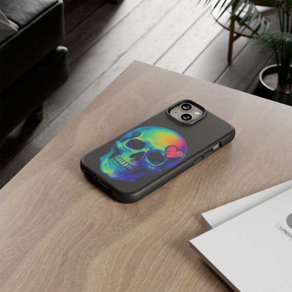 Colorful Skull Phone Case, Gothic Aesthetic Accessory, Unique Gift for Him/Her, Edgy Art Design, Trendy Cell Phone Cover – Bild 24