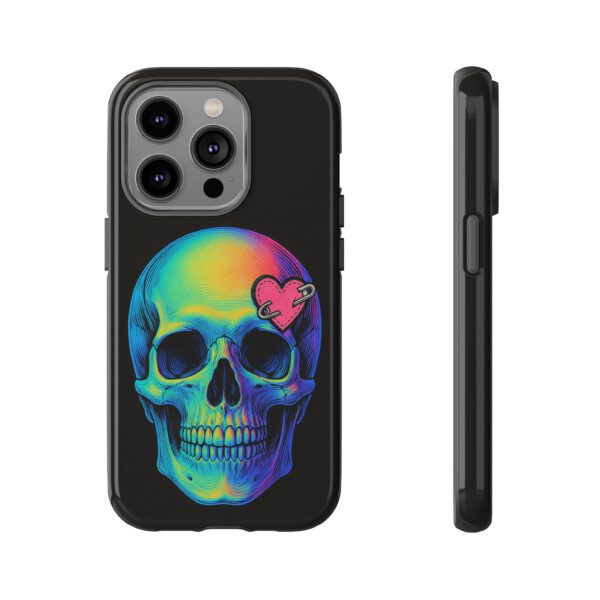 Colorful Skull Phone Case, Gothic Aesthetic Accessory, Unique Gift for Him/Her, Edgy Art Design, Trendy Cell Phone Cover – Bild 25