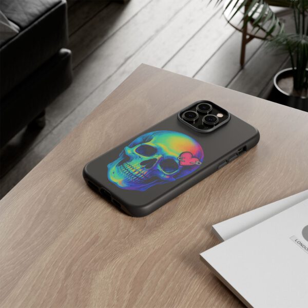 Colorful Skull Phone Case, Gothic Aesthetic Accessory, Unique Gift for Him/Her, Edgy Art Design, Trendy Cell Phone Cover – Bild 48