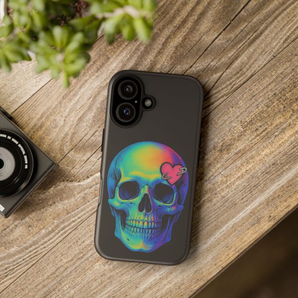 Colorful Skull Phone Case, Gothic Aesthetic Accessory, Unique Gift for Him/Her, Edgy Art Design, Trendy Cell Phone Cover – Bild 80