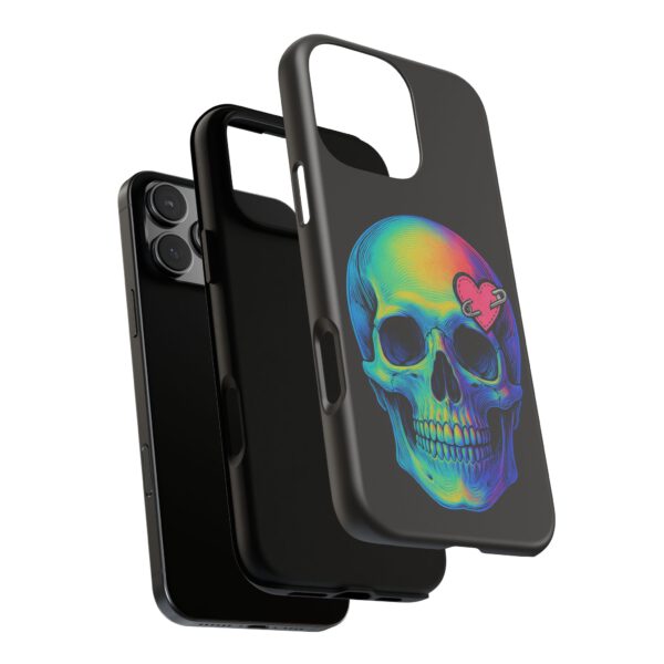 Colorful Skull Phone Case, Gothic Aesthetic Accessory, Unique Gift for Him/Her, Edgy Art Design, Trendy Cell Phone Cover – Bild 103
