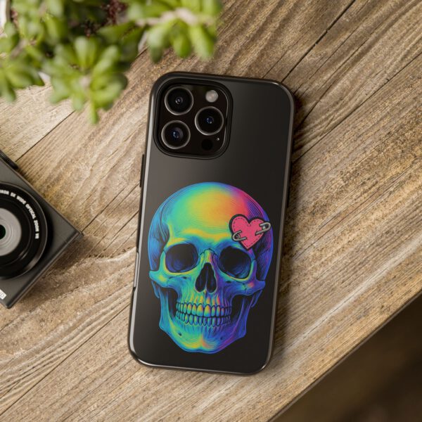 Colorful Skull Phone Case, Gothic Aesthetic Accessory, Unique Gift for Him/Her, Edgy Art Design, Trendy Cell Phone Cover – Bild 100