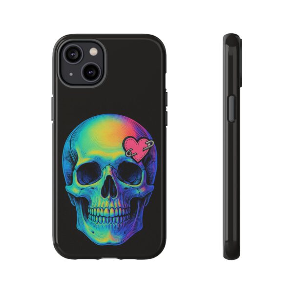 Colorful Skull Phone Case, Gothic Aesthetic Accessory, Unique Gift for Him/Her, Edgy Art Design, Trendy Cell Phone Cover – Bild 33