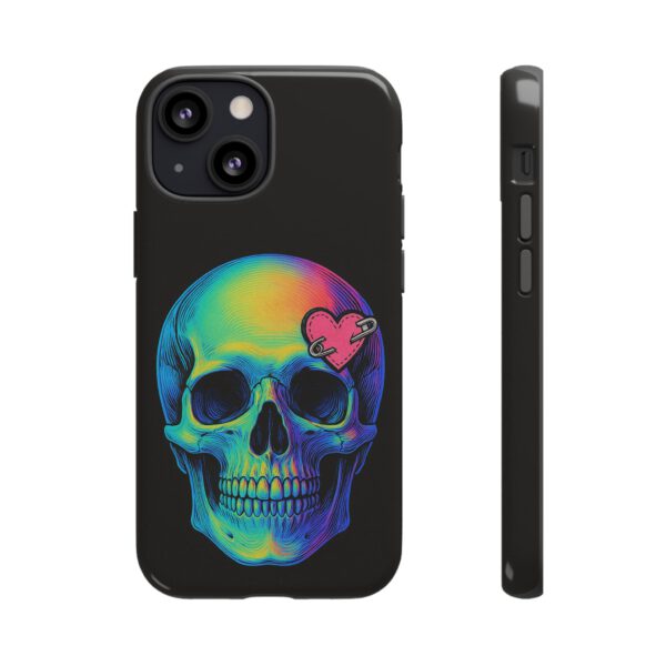 Colorful Skull Phone Case, Gothic Aesthetic Accessory, Unique Gift for Him/Her, Edgy Art Design, Trendy Cell Phone Cover – Bild 5
