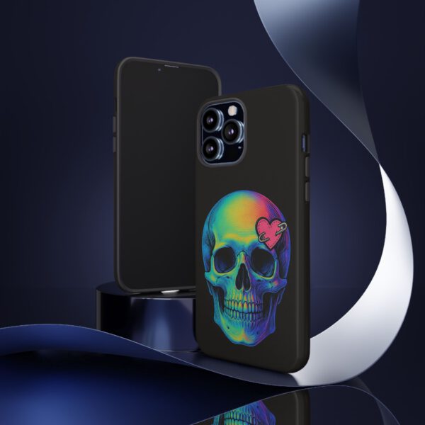 Colorful Skull Phone Case, Gothic Aesthetic Accessory, Unique Gift for Him/Her, Edgy Art Design, Trendy Cell Phone Cover – Bild 14