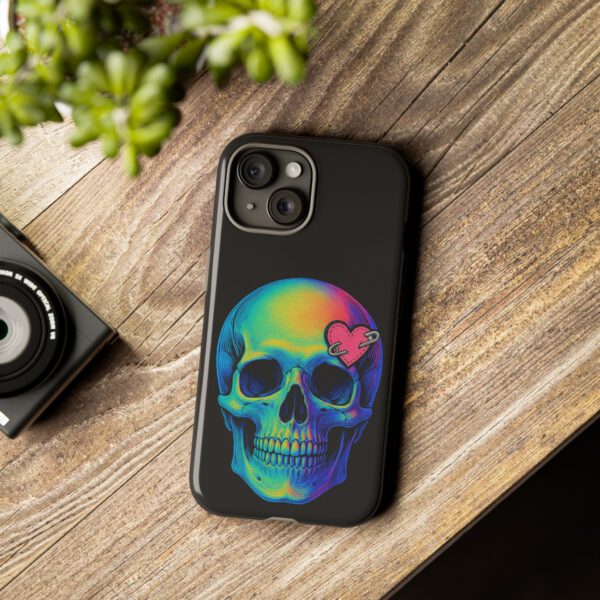 Colorful Skull Phone Case, Gothic Aesthetic Accessory, Unique Gift for Him/Her, Edgy Art Design, Trendy Cell Phone Cover – Bild 51